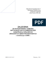 Zalecenia Do Wykonywania I Odbioru Antykorozyjnych Zabezpieczeń Konstrukcji Stalowych Drogowych Obiektów Mostowych