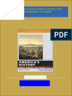 Instant Download for Americas History Value Edition Volume 1 9th Edition Edwards Test Bank 2024 Full Chapters in PDF