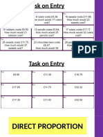 Direct and Indirect Proportion