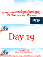 IFL Preparation Course Afternoon Class - Day 19