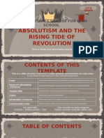 Social Studies Subject for High School - 10th Grade_ Absolutism and the Rising Tide of Revolution by Slidesgo