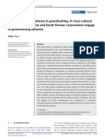 Do not walk into darkness in greenhushing- A cross-cultural study on why Chinese and South Korean corporations engage in greenhushing behavior