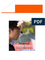 Complete Answer Guide for Abnormal Psychology Plus NEW MyPsychLab 15th Edition Butcher Solutions Manual