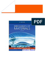 Mechanics of Materials SI Edition 9th Edition Goodno Solutions Manual 2024 scribd download full chapters