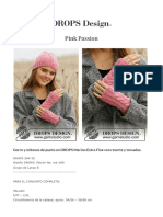 Pink Passion - Gorro y mitones de punto en DROPS Merino Extra Fine con resorte y torsadas. - Free pattern by DROPS Design