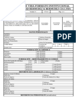 F-TH-18 HOJA DE VIDA INSTITUCIONAL