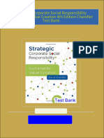 Strategic Corporate Social Responsibility Sustainable Value Creation 4th Edition Chandler Test Bank all chapter instant download