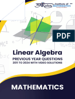 Linear Algebra NET JRF 2024 2011 PYQ 