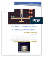 Guía de autoaprendizaje 6- equilibrio químico- estudiante