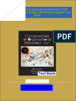 All chapter download Fundamentals of Organizational Behaviour Fifth Canadian Edition Canadian 5th Edition Langton Test Bank