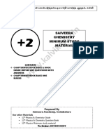 12th Saiveera Academy Chemistry Minimum Study Material 2024