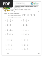 Multiplying Fractions Questions (2)