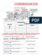 Los determinantes posesivos y numerales