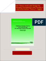 Instant Access to Algebraic Number Theory and Code Design for Rayleigh Fading Channels Foundations and Trends in Communications and Information Theory F. Oggier ebook Full Chapters