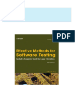 Effective Methods for Software Testing 3rd Edition William E. Perry download pdf