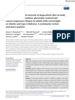 Additional effects of exercise to hypocaloric diet on body composition and heatlh in OB T2DM (Memelink et la., 2023)