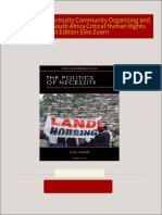 Instant Access to The Politics of Necessity Community Organizing and Democracy in South Africa Critical Human Rights 1st Edition Elke Zuern ebook Full Chapters