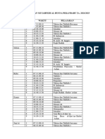 JADWAL PELAJARAN MI AL-HUSNA