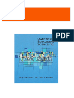 Complete Download of Statistics For The Behavioral Sciences 10th Edition Gravetter Test Bank Full Chapters in PDF DOCX