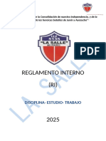 Reglamento Interno en Proceso de Actualización 2024