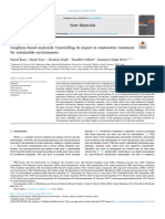 Graphene Based Materials Unravelling Its Impact in Wastewater Treatment