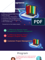 Project management vs Program Management