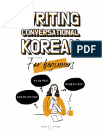 Writing Conversational Korean for Beginners