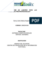 Informe de Pasantias Profesionales Ecotec