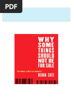 Instant Download Why Some Things Should Not Be for Sale The Moral Limits of Markets Oxford Political Philosophy Debra Satz PDF All Chapters