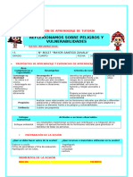 SES. 3 - TUTORÍA - PELIGROS Y VULNERABILIDADES DE MI COMUNIDAD.