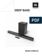 JBL SB Bar 2.1 Deep Bass Owner's Manual FR