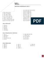 UJIAN JARIMATIKA INTERMEDIATE LEVEL 2 DAN 3