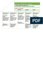 CRONOGRAMA 1°ANO 4 SEMANA