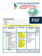 1° SESIÓN DÍA 1 PS RECONOCEMOS LA IMPORTANCIA DE TENER CONCIENCIA AMBIENTAL