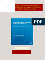 Buy ebook Eighteenth century authorship and the play of fiction novels and the theater Haywood to Austen 1st Edition Emily Hodgson Anderson cheap price