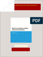 Performatives after deconstruction Senatore download pdf