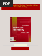 Instant Access to Subjective Probability The Real Thing 1st Edition Richard C. Jeffrey ebook Full Chapters