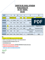 Revised Schedule of UT for V-XII