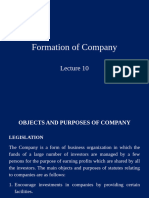 Lecture 10 - Formation of a Company