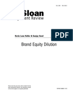 Keller, K. L., & Sood, S. (2003). Brand equity dilution. MIT Sloan Management Review.