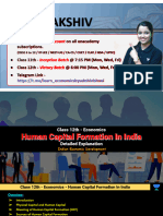 Human Capital Formation In India Notes