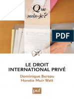 Le Droit International Privé - Bureau