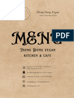 Menu Thong Dong Vegan 1