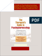 Download Full The Therapist s Guide to Psychopharmacology Working with Patients Families and Physicians to Optimize Care 1st Edition Joellen Patterson Phd PDF All Chapters