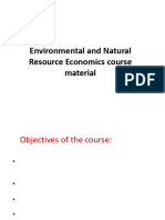 Natural Resource Economics