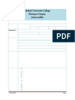 Fundamentals of Database Systems FoDB CourseOutline Dt 2024-10-08