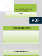 CONSUMER BEHAVIOUR & MARKETING COMMUNICATION