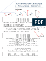 MODELISATION DU COMPORTEMENT CINEMATIQUE CORRECTION