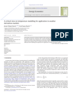 A Critical View on Temperature Modelling for Application in Weather.