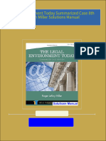 Download full Legal Environment Today Summarized Case 8th Edition Miller Solutions Manual all chapters